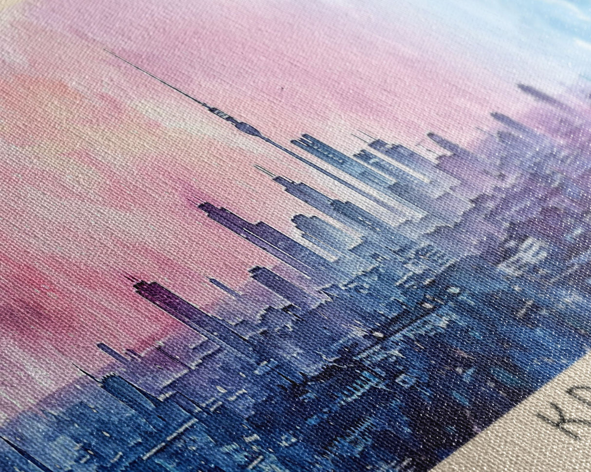 Krefeld Germany Panoramic Travel Poster, Framed Canvas Print or Metal Wall Art, Travel Art, Home Decor, Panoramic Painting, Midcentury Art