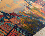 Bialystok Poland Panoramic Travel Poster, Framed Canvas Print or Metal Wall Art, Travel Art, Home Decor, Panoramic Painting, Midcentury Art