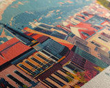 Braga Portugal Travel Art, City Art, Framed Canvas Print or Metal Wall Art, Europe Travel Poster, Panoramic Wall Art, Extra Wide Wall Art