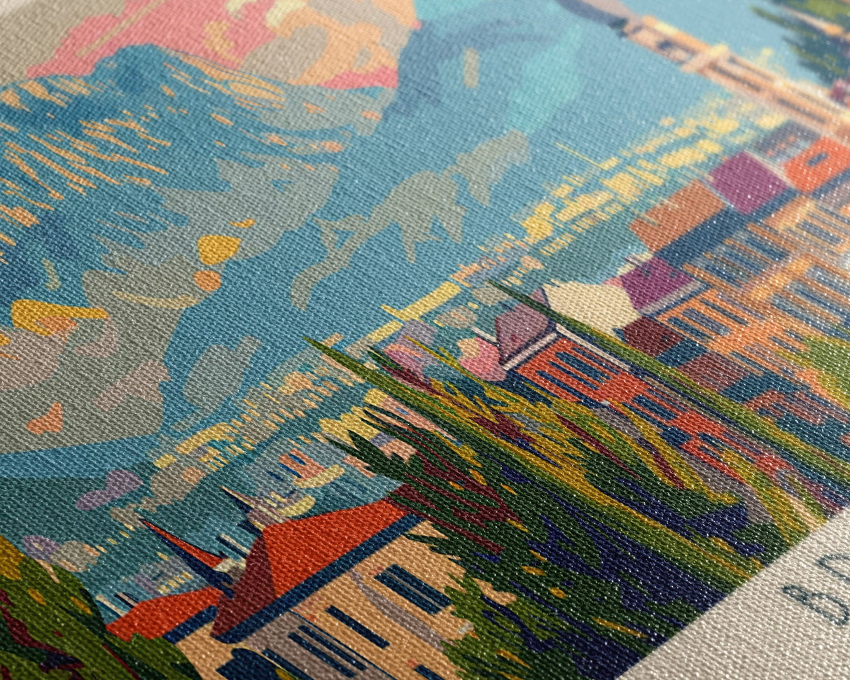 Brescia Italy Travel Print Wall Art, Panoramic City Art, Travel Art, Wall Decor, Vacation Gift, Framed Canvas Print Or Metal Art