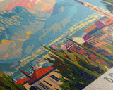 Brescia Italy Travel Print Wall Art, Panoramic City Art, Travel Art, Wall Decor, Vacation Gift, Framed Canvas Print Or Metal Art