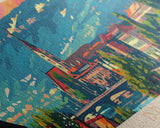 Drammen Norway Travel Print Wall Art, Panoramic City Art, Travel Art, Wall Decor, Vacation Gift, Framed Canvas Print Or Metal Art