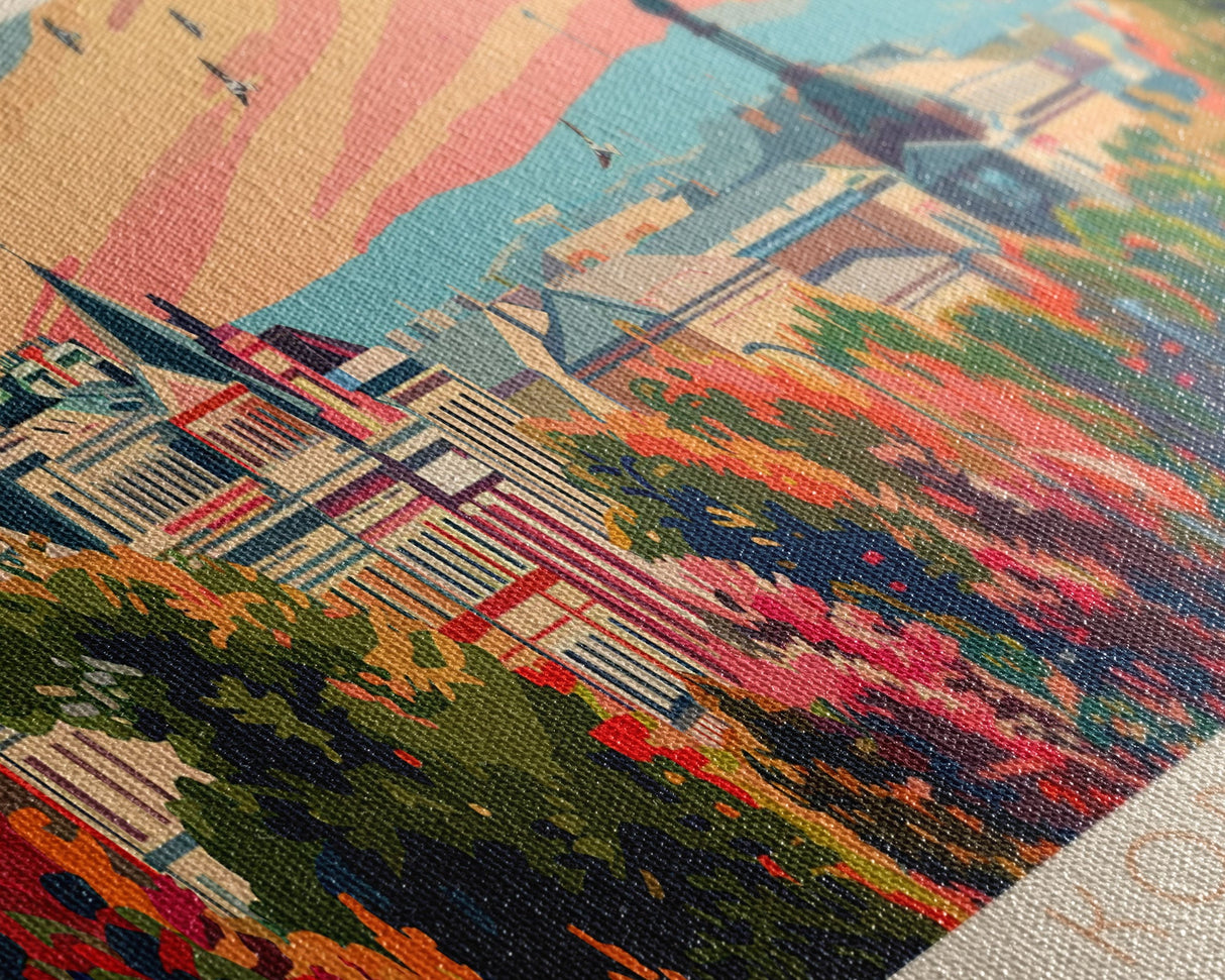 Korolyov Russia Wall Art, Panoramic Travel Poster, Panoramic Framed Canvas Print, City Wall Art, Wall Hanging Home Decor, Travel Art