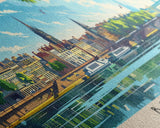 Borås Sweden Travel Art, City Art, Framed Canvas Print or Metal Wall Art, Europe Travel Poster, Panoramic Wall Art, Extra Wide Wall Art