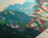 Braga Portugal Travel Art, City Art, Framed Canvas Print or Metal Wall Art, Europe Travel Poster, Panoramic Wall Art, Extra Wide Wall Art