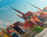 Braunschweig Germany Travel Art, City Art, Framed Canvas Print or Metal Wall Art, Europe Travel Poster, Panoramic Wall Art, Extra Wide Wall Art