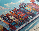 Bydgoszcz Poland Travel Art, City Art, Framed Canvas Print or Metal Wall Art, Europe Travel Poster, Panoramic Wall Art, Extra Wide Wall Art