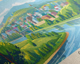 Chita Russia Travel Print Wall Art, Panoramic City Art, Travel Art, Wall Decor, Vacation Gift, Framed Canvas Print Or Metal Art