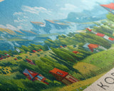 Korolyov Russia Wall Art, Panoramic Travel Poster, Panoramic Framed Canvas Print, City Wall Art, Wall Hanging Home Decor, Travel Art