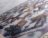 Horlivka Ukraine Winter Town Art, Framed Canvas Wall Art, Home Decor, Living Room Decor, Snowy Landscape Poster, Wall Art, Travel Poster Art