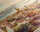 Huelva Spain Cityscape Art Print, Vibrant Sunset Canvas Print for Home Decor, Travel Poster for Living Room Wall Art, Spanish City View