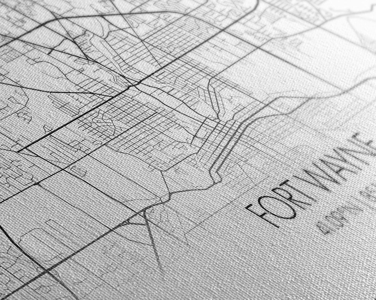 Fort Wayne Map, Nevada Map, Map Art, Minimalist Art, Wall Art, Canvas Art, Moving Gifts, Pool Room Décor, Bar Wall Art, Rustic Home Décor