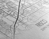 Frisco City Map, Texas Map, Map Art, Minimalist Art, Wall Art, Canvas Art, Black And White Art, College Student Gift, Man Cave Décor, Prints