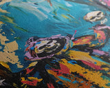 Halloween Ghostly Figure with Lantern Framed Canvas Print, Spooky Wall Art, Home Decor, Haunted Decor, Gift Idea, Night Haunt