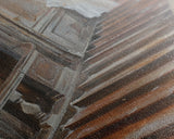 Ghost On Stairs Canvas Print - Halloween Art, Spooky Home Decor, Ghost Wall Art, Haunted House Decor, Halloween Decor, Framed Canvas Print