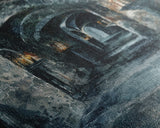 Dark Gothic Hallway Halloween Art, Spooky Hallway, Haunted Passage, Creepy Architecture, Gothic Decor, Framed Canvas Print