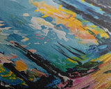 Ghostly Churchyard Framed Canvas Print, Halloween Haunted Church, Spooky Graveyard Art, Gothic Decor, Nighttime Artwork, Framed Canvas Print