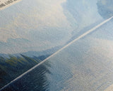 Atlin Lake Panoramic Framed Canvas Print, Lake House Decor, Minimalist Art, Travel Poster, Scenic View, Nature Wall Art