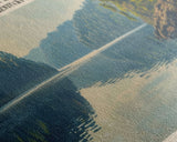 Cedar Creek Lake Kentucky Framed Canvas Print, Panoramic Lake House Decor, Wide Wall Art, Travel Poster, Rustic Lake Painting, Nature Art