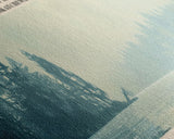 Churchill Lake Framed Canvas Print, Panoramic Lake House Decor, Wide Wall Art, Travel Poster, Modern Lake Painting, Nature Art