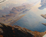 Kamilukuak Lake Framed Canvas Print, Lake House Decor, Panoramic Wall Art, Travel Poster, Captivating Lake Painting, Nature Art