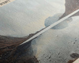 Kaminuricek Lake Qamanirjuaq Lake Framed Canvas Print, Panoramic Lake House Decor, Wall Art, Travel Poster, Serene Lake Painting, Nature Art