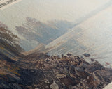 Lake Harriet Minneapolis Framed Canvas Print, Lake House Decor, Panoramic Wall Art, Travel Poster, Scenic Lake Painting, Nature Art