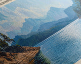 Lake Shasta, Boho Art, Beautiful Landscape, Travel Poster Art, Wall Art, Home Decor, Nature Scene, Lake Painting, Minimalist Art, Rustic Art, Travel Print, Framed Canvas Print, Lake House Decor, Panoramic Print