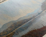 Lake Thunderbird Oklahoma Framed Canvas Print, Lake House Decor, Panoramic Wall Art, Travel Poster, Scenic Landscape Painting, Bedroom Decor