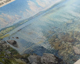 Seneca Lake New York Panoramic Framed Canvas Print, Lake House Decor, Wall Art, Travel Poster, Serene Lake Scene, Bedroom Decor