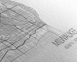 Milwaukee City Map, Wisconsin Map, Map Art, Minimalist Wall Art, Wall Art, Canvas Art, Country Home Art, Girl Room Décor, College Décor