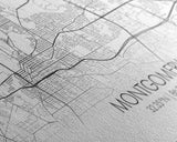 Montgomery City Map, Alabama Map, Map Art, Minimalist Wall Art, Wall Art, Canvas Art, Farmhouse Wall Art, Girlfriend Gift, Teen Room, Office