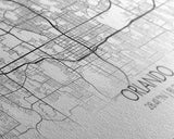 Orlando City Map, Florida Art, Map Print, Minimalist Wall Art, Wall Art, Canvas Art, New Homeowner Gift, Gaming Wall Décor, Wall Hanging