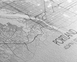 Portland City Map, Oregon Art, Map Print, Minimalist Wall Art, Wall Art, Canvas Art, New Home Gift, Gaming Wall Décor, Man Cave Art, Prints
