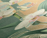 Skinny Art Tall Art Framed Canvas Print Orchids In Delicate Tones With Subtle Background Elements Ukiyo-e Japanese Style Art Wood Block Print
