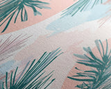 Elegant Pine Branches on Soft Pastel Background - Skinny Art, Japanese Wall Decor, Framed Canvas Print, Ukiyo-e Style