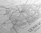 Lexington Street Map, Kentucky Map, City Map Art, Modern Wall Art, Wall Art, Canvas Print, Living Room Art, Travel Print, Pilot Gifts