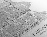 Milwaukee Street Map, Wisconsin Map, City Map Art, Modern Art, Wall Art, Canvas Print, Bedroom Prints, Travel Wall Décor, Friend Gift