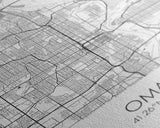 Omaha Street Map, Nebraska Map, City Map Art, Modern Art, Wall Art, Canvas Print, Living Room Wall Art, Travel Gifts For Men, Travel Art