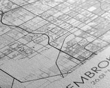 Pembroke Pines Street Map, Florida Map, City Map Art, Minimalist Art, Wall Art, Canvas Print, Home Décor Wall Art, Wedding Gift, Travel Art