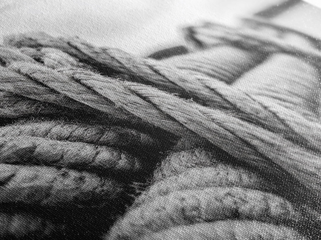 Nautical rope, rustic art, coastal decor, nautical wall art, maritime painting, extra wide art, panoramic painting, framed canvas print