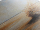 Desert Tumbleweed, southwest wall art, wabi sabi art, minimalist art, rustic decor, moody art, landscape painting, Canvas Print