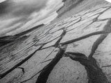 Cracked Earth, landscape painting, moody art, southwest wall art, wabi sabi art, extra wide art, framed canvas print, horizontal wall art