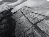 Cliffside view, nautical decor, rustic photography, seascape painting, wabi sabi art, black and white art, canvas print, above sofa art