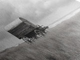 Coastal Wagon, Wabi Sabi Art, Canvas Print, Coastal Landscape Art, Rustic Wall Art, Extra Wide Art, Moody Art, Above Couch Art