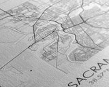 Sacramento Street Map, California Map, City Map Art, Minimalist Art, Wall Art, Canvas Print, Girls Room Art, Gift For Women, Travel Décor
