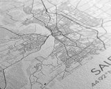 Salem Street Map, Oregon Map, City Map Art, Minimalist Art, Wall Art, Canvas Print, Dorm Room Décor, Graduation Gift, Travel Wall Print