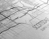 Scottsdale City Map, Arizona Art, Map Print, Modern Wall Art, Wall Art, Canvas Art, Teen Boy Wall Art, RV Décor, Realtor Thank You, Room Art