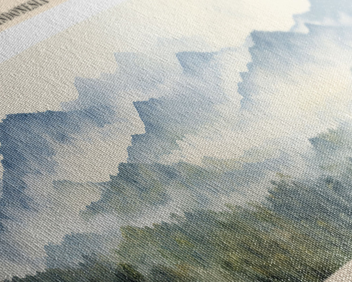 Gunung Leuser National Park Wall Art Travel Poster Print, Gift For Travel Lover, Vacation Gift, COUNTRY Wall Art, Home Decor, Original Art