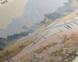 Hitachi Seaside Park COUNTRY | Framed Travel Poster Canvas Print | Trendy Wall Art | Watercolor Painting | Living Room Art | Unique Art